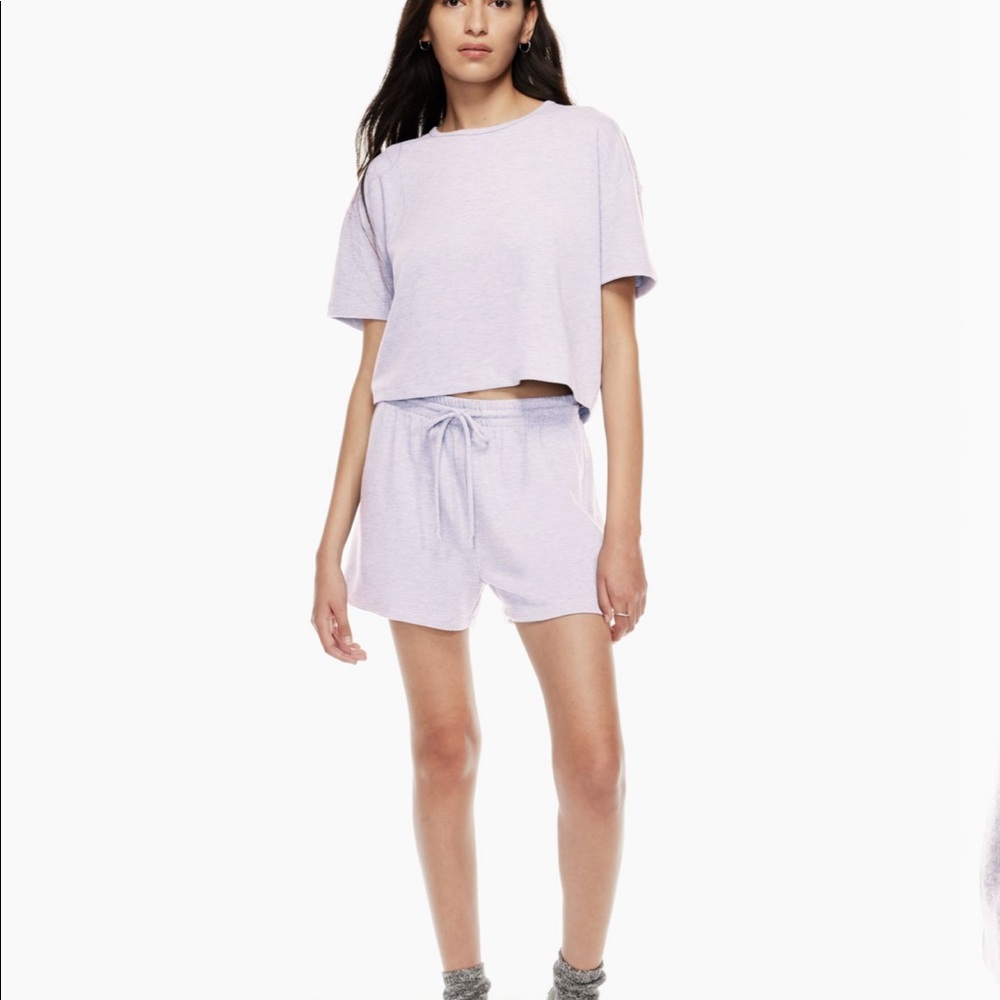 Aritzia 3” Highwaisted Purple Shorts